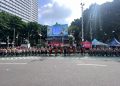 Car Free Day, Ditsamapta Polda Metro Jaya Patroli Bersepeda di Bunderan HI