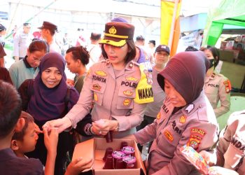 Polres Tanjung Priok Kunjungi Korban Kebakaran Penjaringan