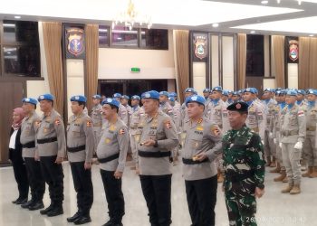 Purna Tugas, Kapolri Beri Penghargaan Kepada Satgas FPU 4 Minusca