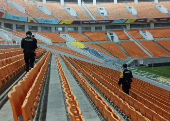 Pastikan Keamanan Jelang Pertandingan FIFA World Cup U-17, Unit Jibom Brimob Sterilisasi Jakarta Internasional Stadium