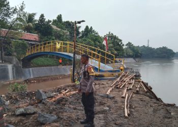 Musim Hujan, Polres Tangsel Rutin Pantau Debit Air di Setiap Setu/danau Penampungan Air