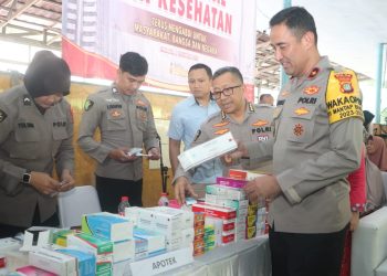 HUT Ke-74 Polda Metro Jaya Beri Layanan Kesehatan Gratis Dan Bagikan 1.000 Paket Sembako