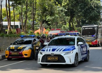 Jaga Kamtibmas Kondusif Polda Metro Jaya gelar Patroli Skala Besar