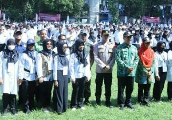 Kapolsek Mampang Bersama Camat Mampang Prapatan Hadiri Upacara Pelantikan KPPS