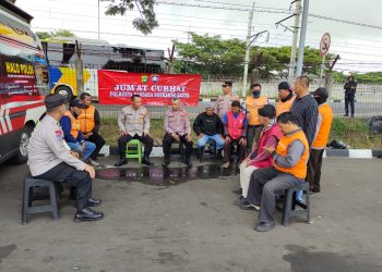 Jum’at Curhat Polresta Bandara Soekarno-Hatta di TOD M1 Parkiran Umum Dihadiri Puluhan Warga