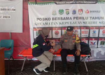 Kapolres Kepulauan Seribu AKBP Jarot Sungkowo Pastikan Rekapitulasi Suara Pemilu 2024 Berjalan Lancar dan  Kesehatan petugas Tetap Prima