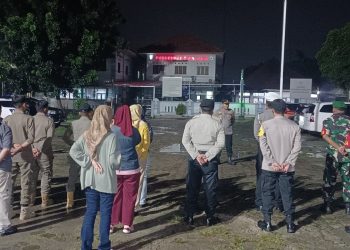 Cegah Kejahatan di Malam Hari, Polsek Serang Baru Laksanakan Patroli Gabungan