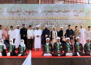 Wisuda Santri Penghafal Al-Qur’an di Ponpes Al Khalifah Cimanggis Depok Yang Dihadiri Wakapolrestro Depok