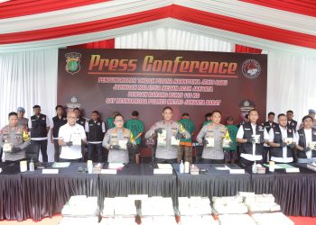 Polres Jakbar Sita Sabu Seberat 110 Kilogram dari Jaringan Internasional Asal Malaysia