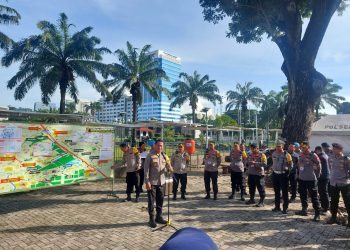 Polri Terjunkan 1.459 Personel Gabungan, Amankan Aksi Unjuk Rasa Beberapa Elemen Masyarakat di Depan Gedung DPR/MPR RI