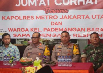 Jumat Curhat Dengan Warga Pademangan Barat, Kapolres Metro Jakut Imbau Warga Jaga Kamtibmas Di Bulan Ramadhan