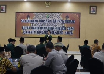 Dai Kamtibmas Polres Soetta Sebar Pesan Keamanan Selama Ramadan