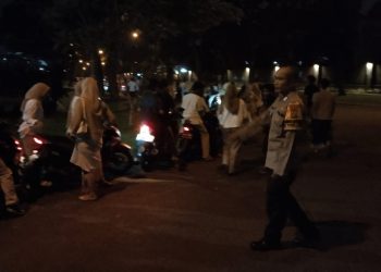 Menanggapi Laporan Warga Bhabinkamtibmas Parigi Lama Bantu Bubarkan Kelompok Anak Alumni Sekolah