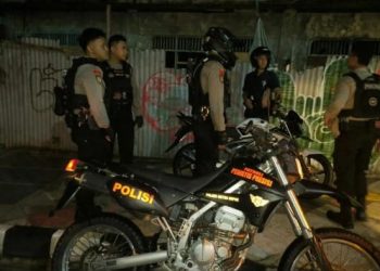 Patroli Tim Perintis Presisi Polres Metro Depok Cegah Tindak Kejahatan Malam Hari