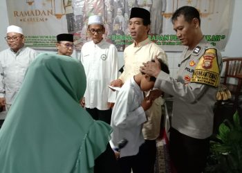 Bhabinkamtibmas silaturahmi ke tokoh masyarakat dan Santunan Anak Yatim Dhuafa