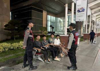 Area Parkir Terminal 2 Bandara Soetta Disisir Personel Gabungan