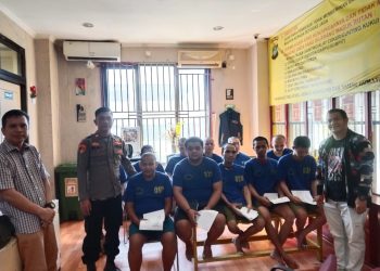 Kebaktian Umat Nasrani di Rutan Satuan Tahti Polres Tangerang Selatan Berlangsung Khidmat