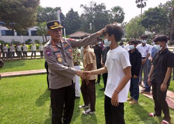 Terlibat Konvoi Dan Hendak Tawuran, Puluhan Remaja Di Kumpulkan Di Balai kota DKI