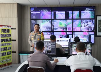 Optimalisasikan Pengamanan Polres Bandara Soetta Pantau Arus Mudik Via Command Center