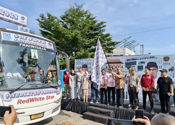 Kapolsek Serpong Hadiri Pelepasan Mudik Gratis Pemkot Tangsel 2024