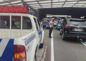 Satlantas Polresta Bandara Soetta Rekayasa Lalu Lintas di East Flyover