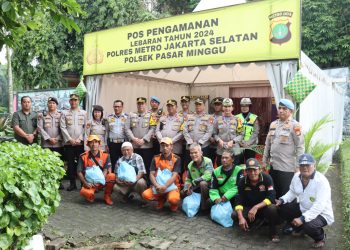 Kapolres Metro Jakarta Selatan Tinjau Kesiapan Pospam Ketupat Jaya – 2024 di Margasatwa Ragunan Jakarta Selatan