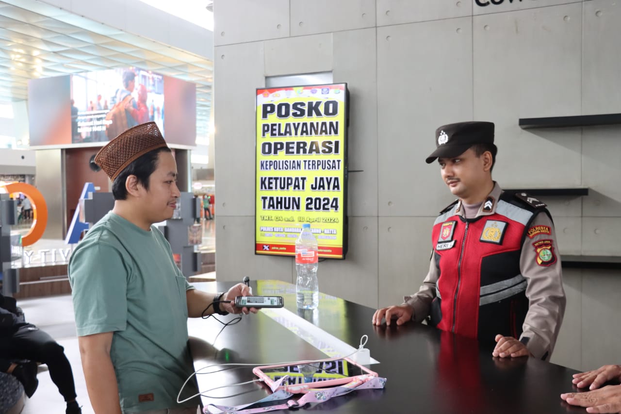 Polresta Bandara Soetta Menyatakan Siap Melayani Para Pemudik Pada Arus