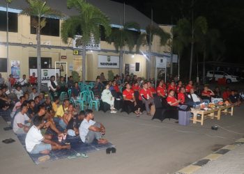 Suasana Meriah, Polres Kepulauan Seribu Gelar Nobar Piala Asia U-23 Bersama Forkopimkab dan Masyarakat