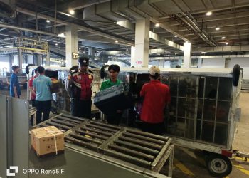 Sampaikan Imbauan Kamtibmas, Polsubsektor Terminal 3 Sambangi Area Make Up