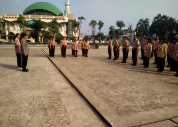 Pelepasan Anggota Baru Saka Bhayangkara oleh Polsek Pamulang