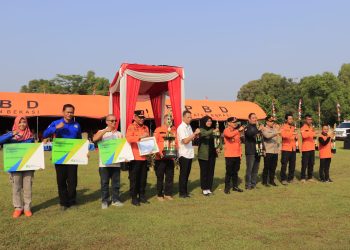 Hadiri Apel Kesiapsiagaaan Bencana, Wakapolres Metro Bekasi : Polri Hadir Perkuat Langkah Preventif Cegah Bencana