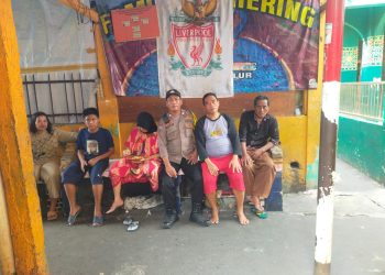 Bhabinkamtibmas Kelurahan Galur Aiptu Baktiar Himbau Warga Agar Tidak Tawuran dan Tidak Mencoba Menggunakan Narkoba