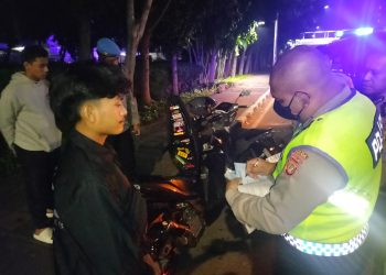 Ipda Budi Siagian Pimpin Patroli Antisipasi Balap Liar Dan Tawuran