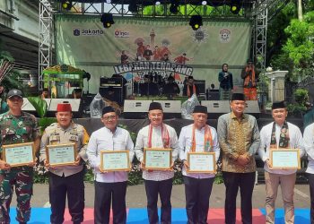 Kapolsek Tanah Abang Bersama 3 Pilar Hadiri Perayaan Lebaran Tenabang 2024