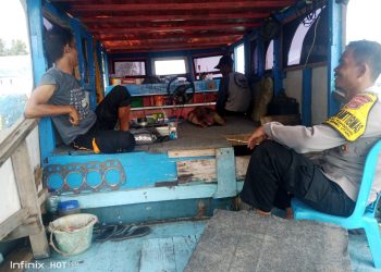 Bhabinkamtibmas Pulau Panggang Sambangi Nelayan untuk Membangun “Cooling System” Pasca Pemilu 2024