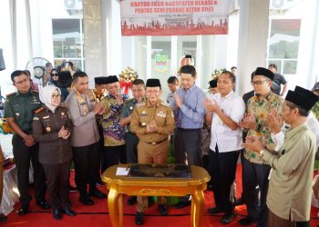 Dukung Toleransi Antar Umat Beragama, Forkopimda Bekasi Hadiri Peletakan Batu Pertama Pembangunan Rumah Ibadah Multireligi