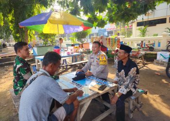 Bhabinkamtibmas dan Babinsa Pulau Pramuka Bersinergi Menjaga Kamtibmas Pasca Pemilu 2024