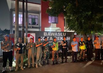 Antisipasi Gangguan Kamtibmas Polres Metro Bekasi Kota adakan Apel Tiga Pilar