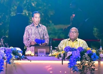 Presiden Jokowi Jamu Santap Malam Para Pemimpin dan Delegasi KTT WWF Ke-10 di GWK