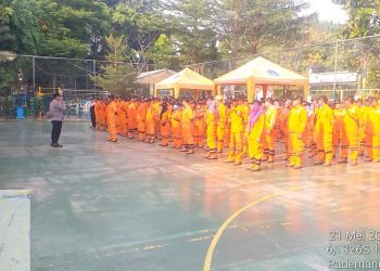 Bhabinkamtibmas Polsek Pademangan Gelar Apel Bersama PPSU