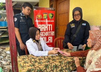 Bhakti Kesehatan Polri, Polres Metro Bekasi Kota Sambangi Slum Area