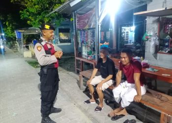 Patroli Malam Perintis Presisi di Pulau Tidung Antisipasi Gangguan Kamtibmas Pasca Pemilu 2024