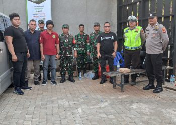 Polsek Pagedangan Laksanakan Pengamanan Pertandingan Basketball League 2024 di Dewa United Arena