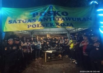 Operasi Kejahatan Jalanan, Polsek Koja berhasil Amankan Dua Pemuda Diduga Hendak Tawuran dan Sajam