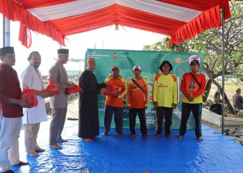 Polres Kepulauan Gelar Sholat Idul Adha dan Pemotongan Hewan Qurban di Masjid Baitul Jannah