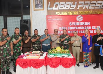 Hari Bhayangkara ke 78, Forkopimko Datangi Polres Metro Jakarta Utara