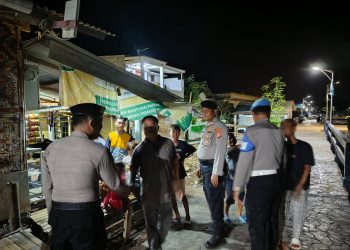 Polsek Kepulauan Seribu Utara Gelar Patroli Malam Antisipasi Gangguan Kamtibmas