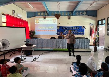 Bhabinkamtibmas Pulau Pramuka Berikan Edukasi Kenakalan Remaja dan Bahaya Narkotika di SMPN 133