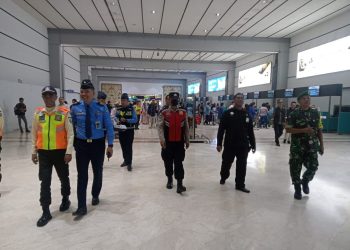 Polsubsektor Terminal 2 Polresta Bandara Soetta Gelar Patroli Rutin gabungan dari unsur TNI-Polri, Avsec dan Security