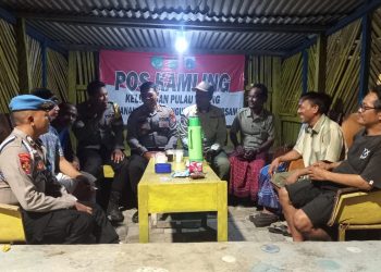 Kapolsek Kepulauan Seribu Selatan Laksanakan Kegiatan Pos Kamling di Pulau Tidung